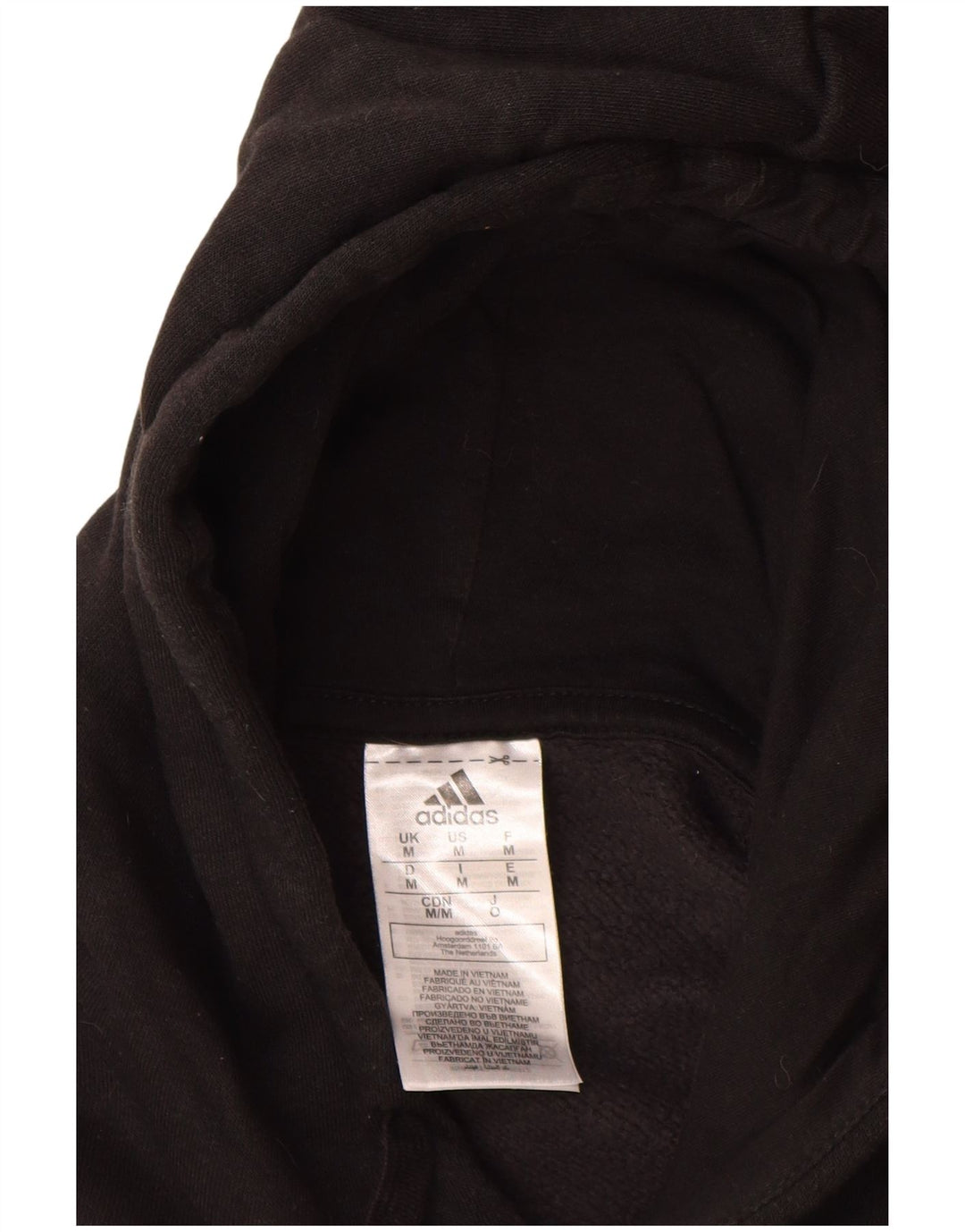 Adidas Herre hættetrøje Jumper Medium Sort Bomuld