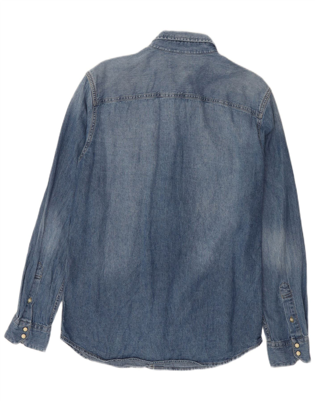 Jack & Jones Denimskjorte til mænd mellemblå bomuld