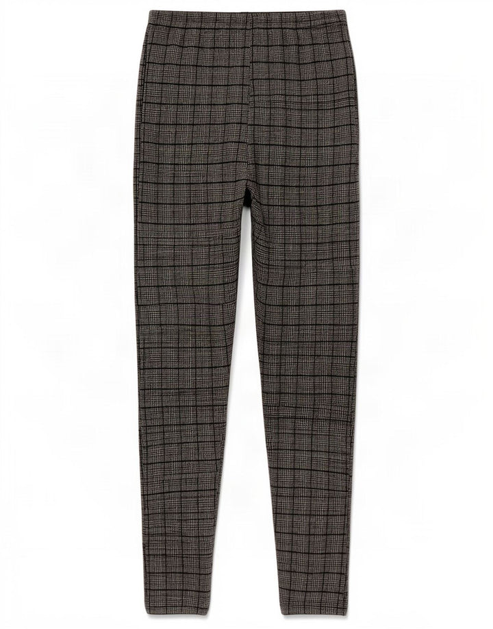 Zara Womens Leggings UK 14 Medium Black Houndstooth