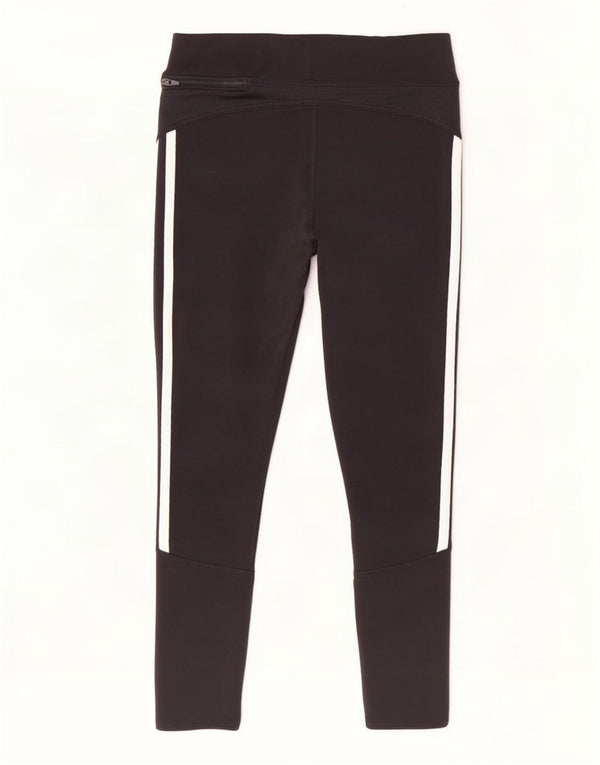 Adidas Dame Climalite Capri Leggings UK 8 Small Black Polyester