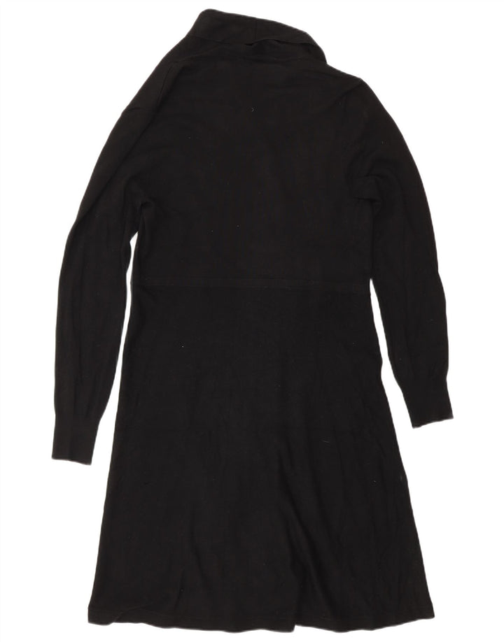Phase Eight Womens Longline Open Cardigan Sweater UK 10 Small Black