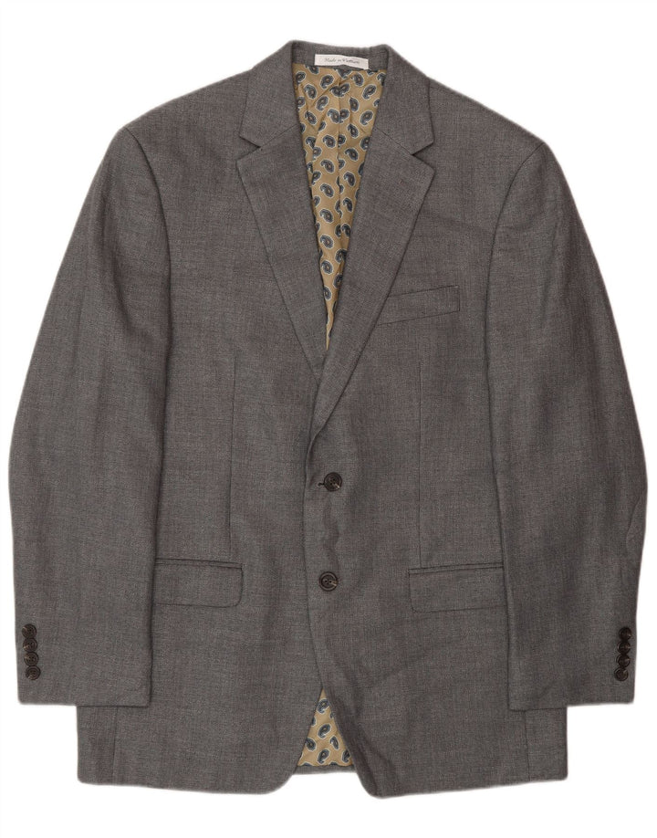 Chaps Herre 2-knaps blazerjakke UK 40 Large Grå Polyester