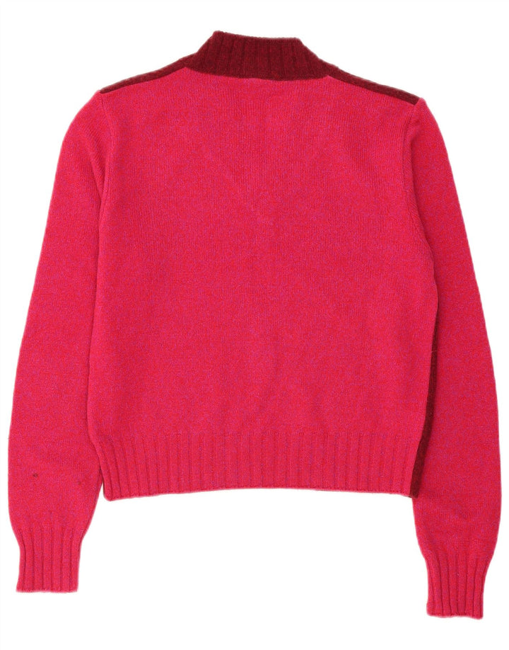 Dolce & Gabbana Dame V-hals sweater IT 44 Medium Burgundy