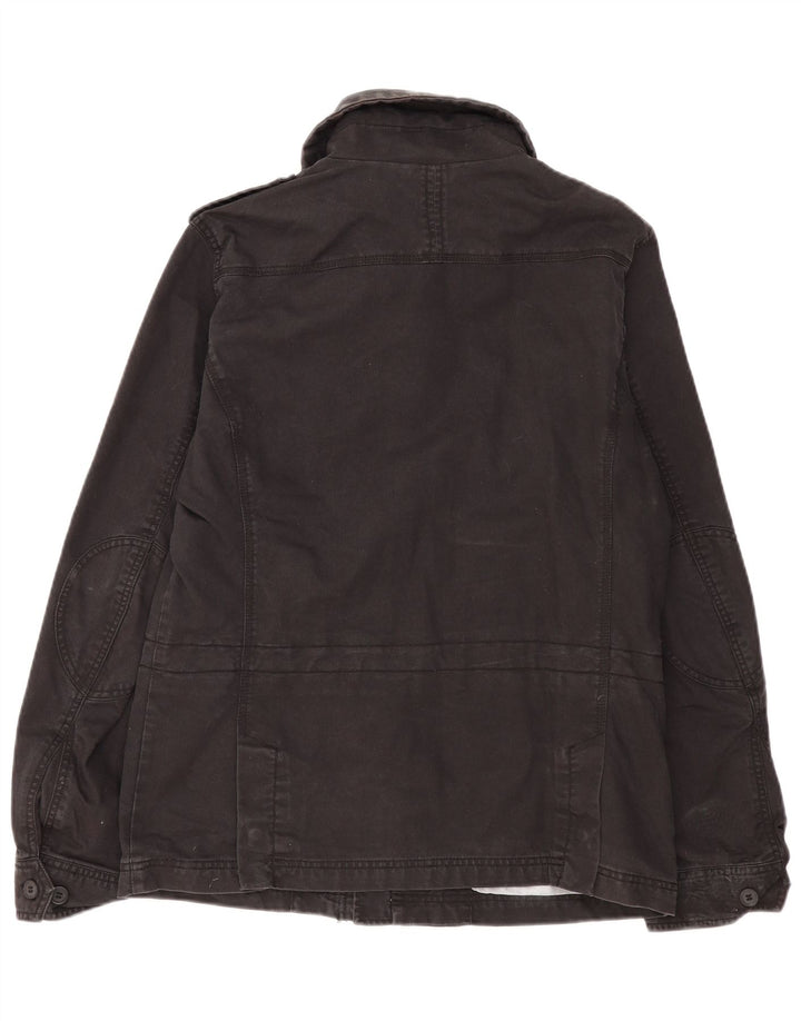 Diesel Herre Military Jacket UK 40 Large Black Cotton