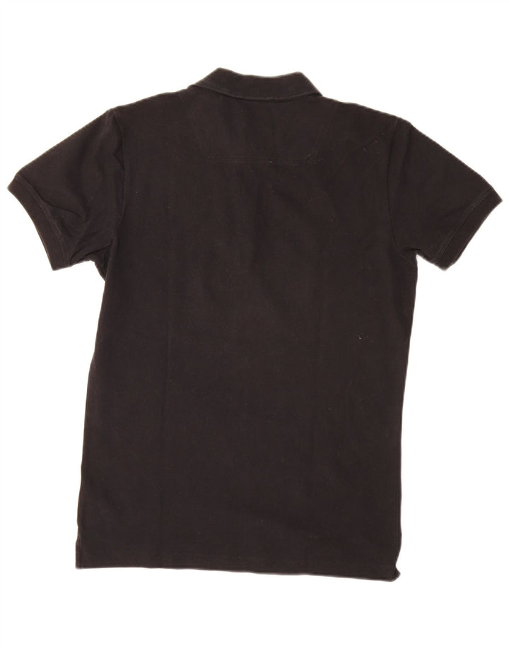 DIESEL Herre Slim Fit Polo Shirt Lille sort bomuld