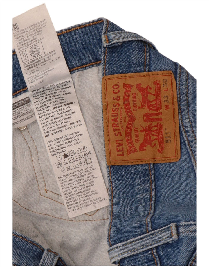 Levi's Herre 511 Slim Jeans W33 L30 Blå Bomuld