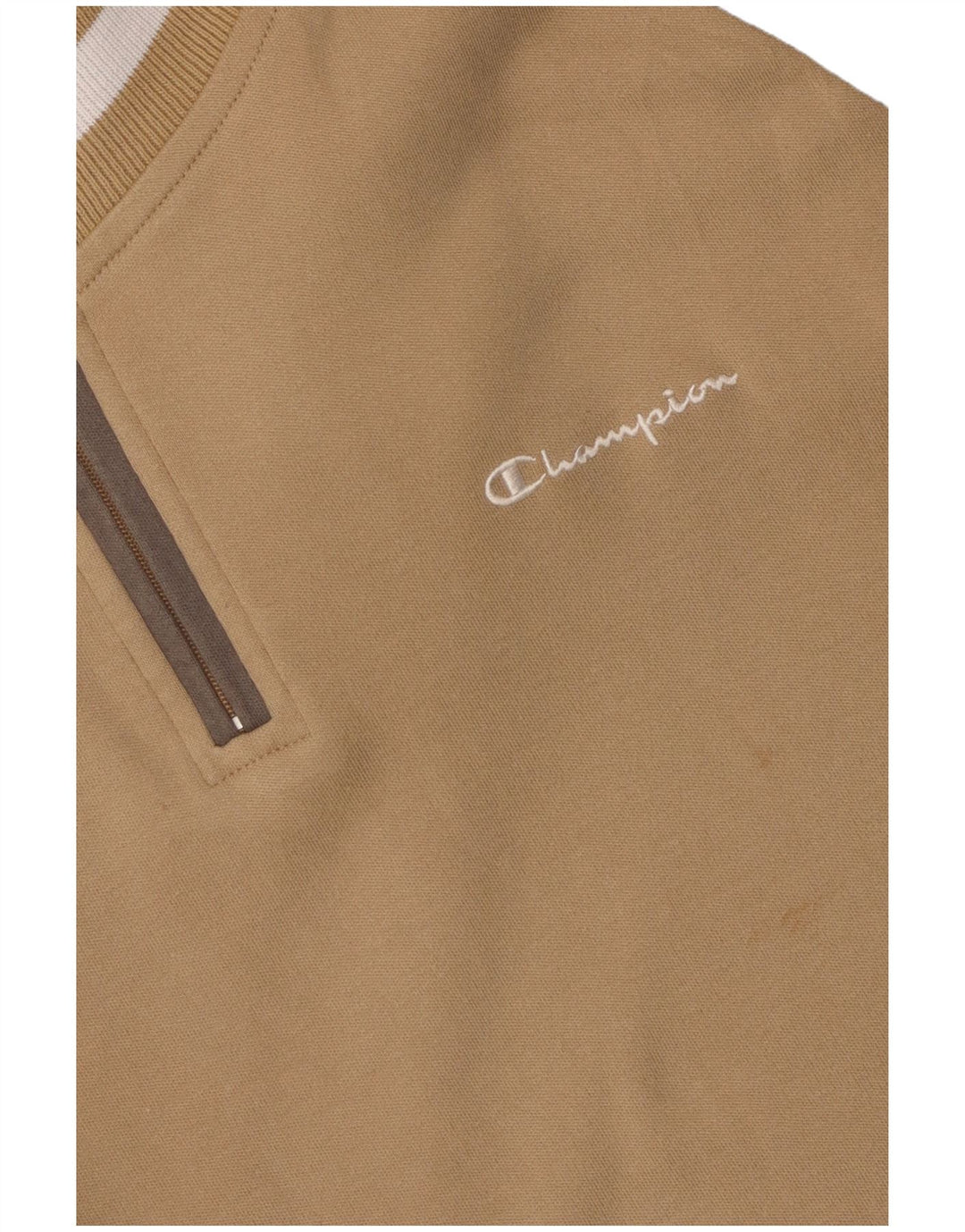 Champion Dame Sweatshirt med lynlås i DK 14 Medium Beige Colourblock