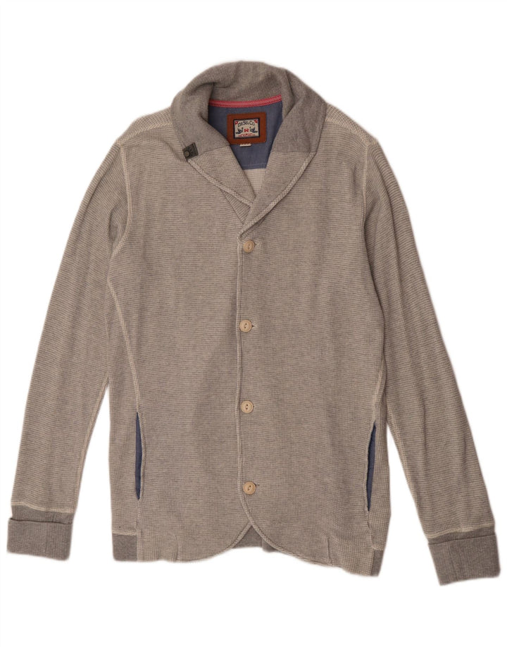 Diesel Herre Cardigan Sweater Stor Grå Bomuld