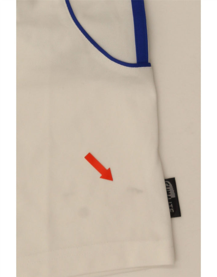 Adidas Herre Climalite Sportshorts Small White Colourblock Polyester