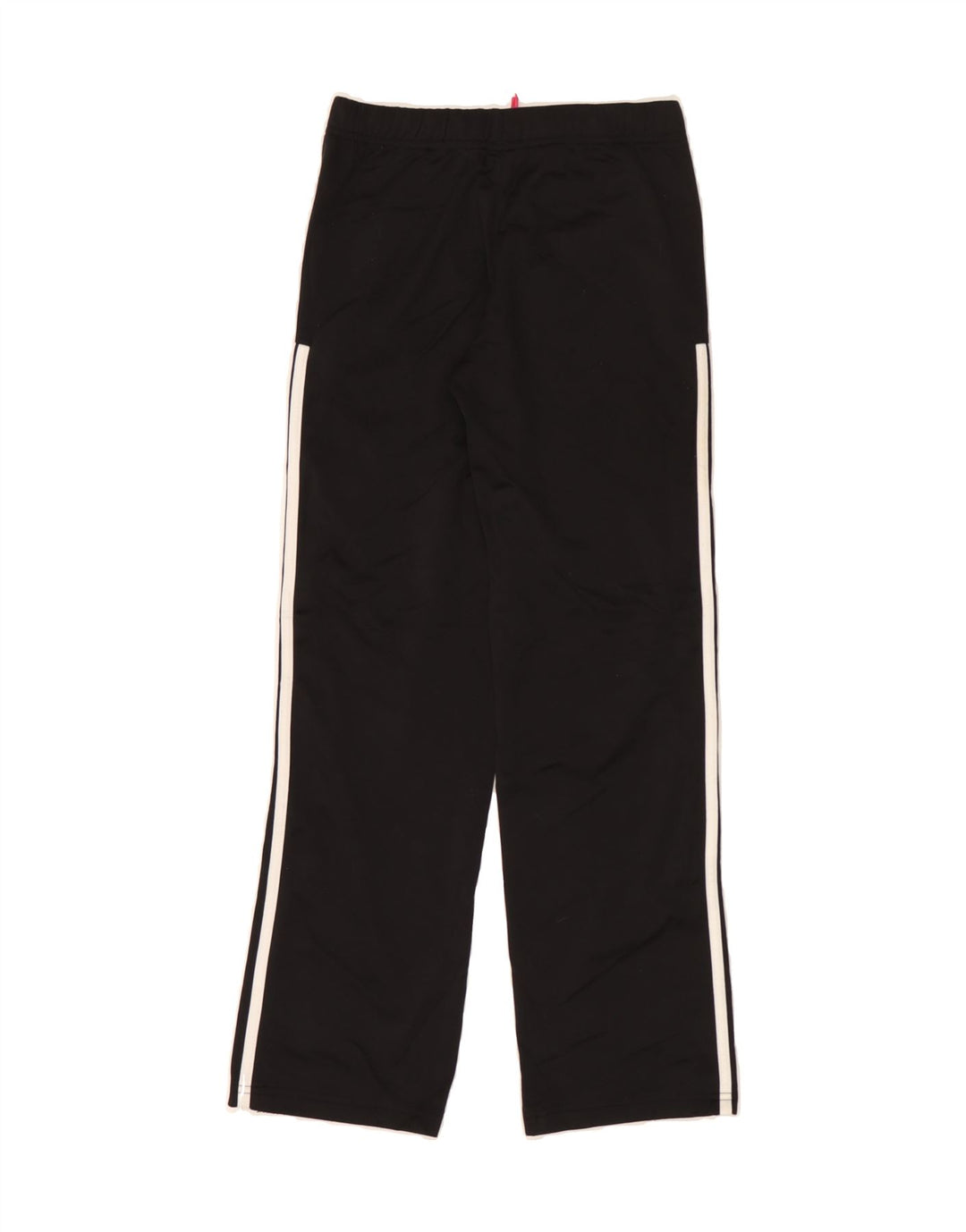 ADIDAS Girls Tracksuit Trousers 11-12 Years Black Polyester Vintage Adidas and Second-Hand Adidas from Messina Hembry 