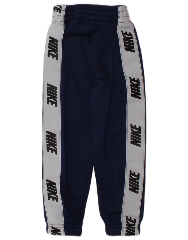 NIKE Træningsdragt til drenge Bukser Joggers 2-3 år Navy Blue Colourblock
