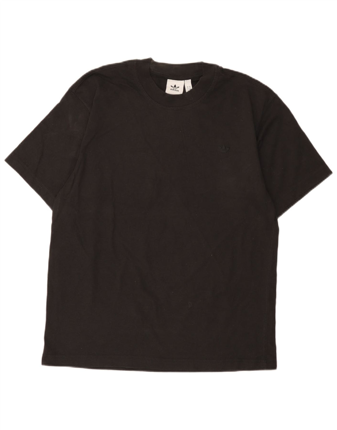 Adidas Herre T-Shirt Top Medium Sort Bomuld