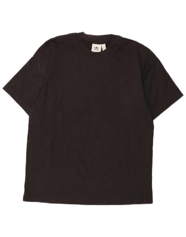 Adidas Herre T-Shirt Top Medium Sort Bomuld