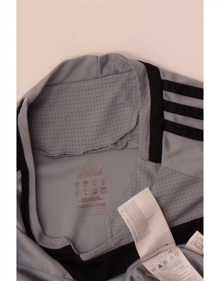 Adidas Herre Top Langærmet XL Grå Colourblock Polyester