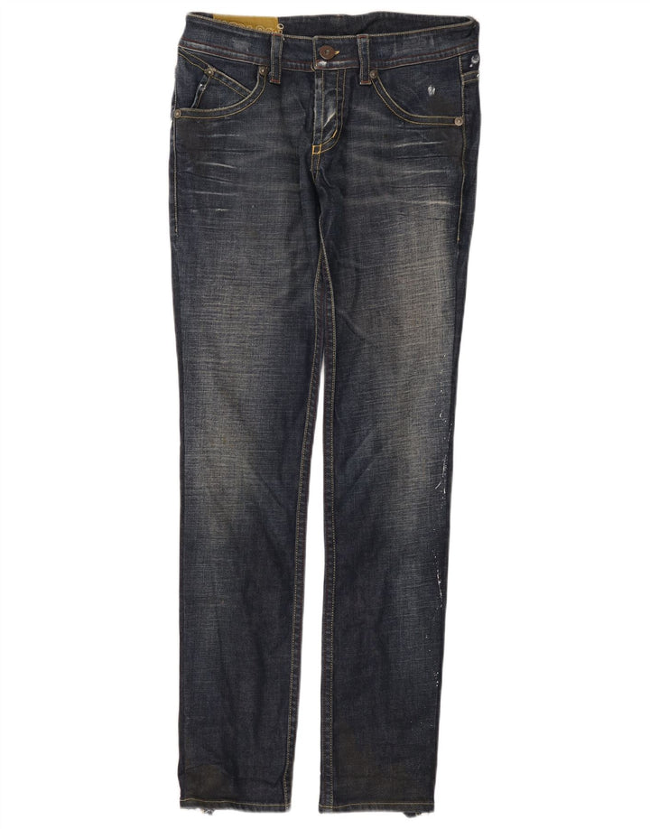 Iceberg Dame Slim Jeans W31 L34 Marineblå Bomuld