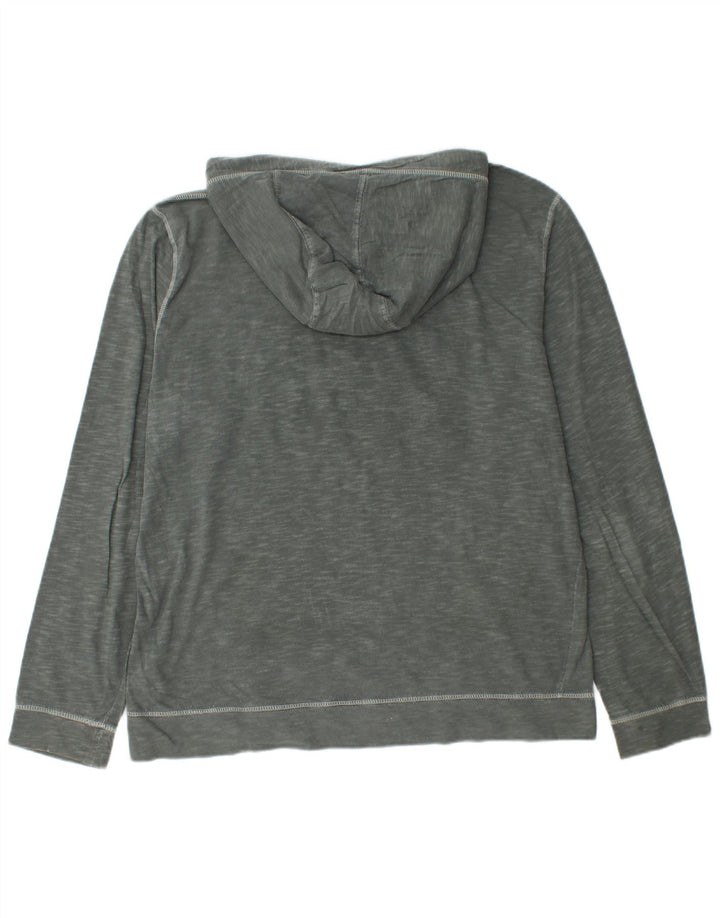 NAPAPIJRI Herre Hooded Grafisk Top Langærmet Stor grå Flecked Bomuld