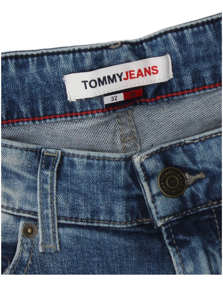 Tommy Hilfiger Herre Straight Jeans W32 L30 Blå Bomuld