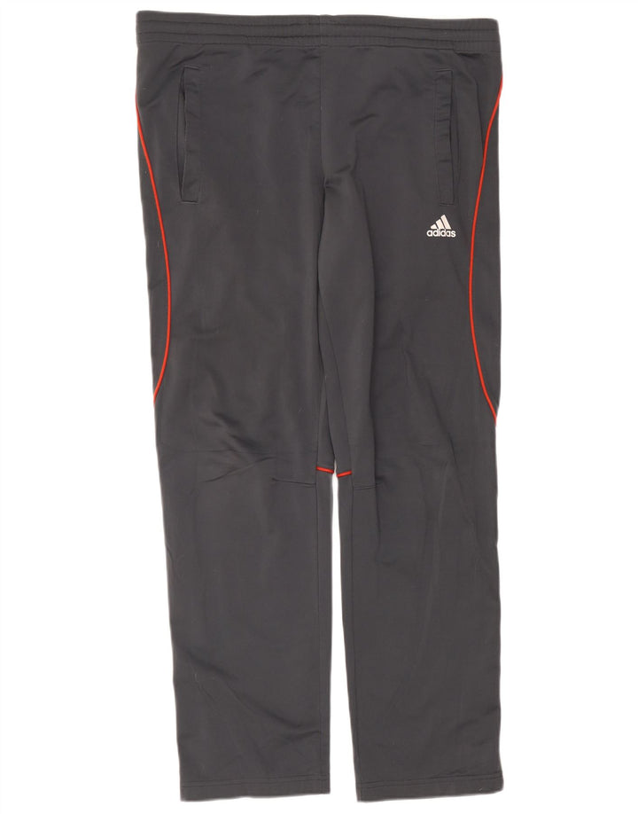 ADIDAS Mens Tracksuit Trousers Small  Grey Polyester