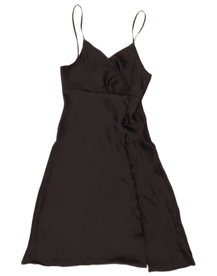 Zara Dame Slip Dress UK 4 XS Sort