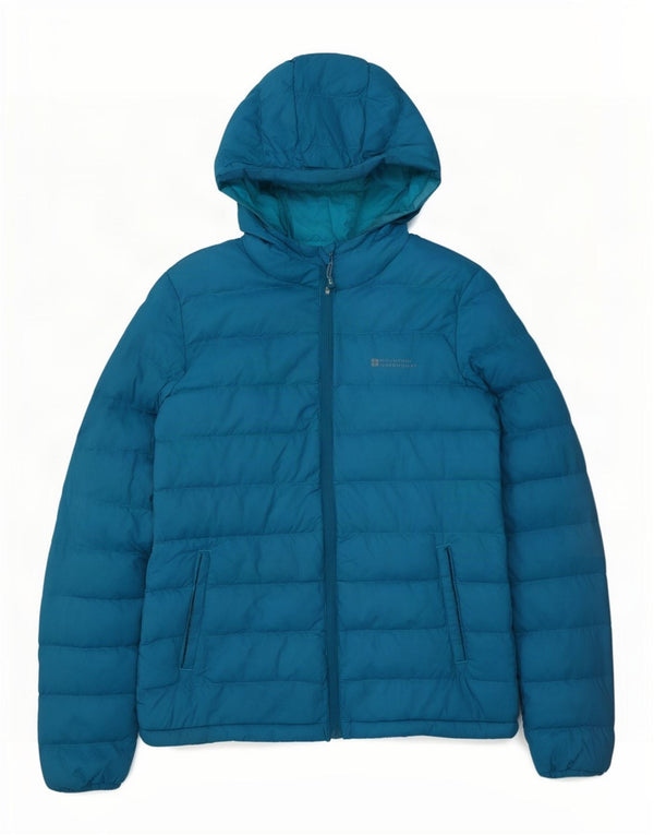Mountain Warehouse Dame hættejakke UK 8 Small Blue Nylon