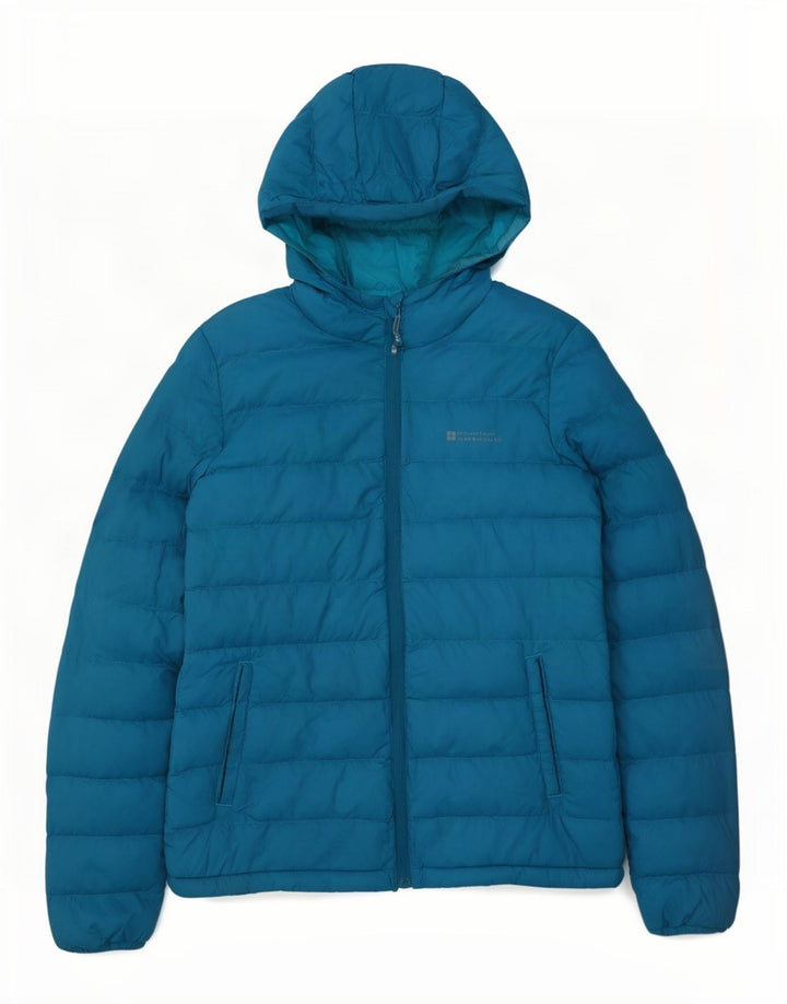Mountain Warehouse Dame hættejakke UK 8 Small Blue Nylon