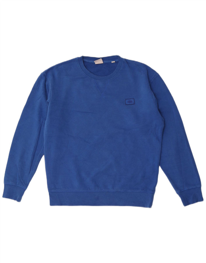 Jack & Jones Sweatshirt til mænd mellemblå bomuld