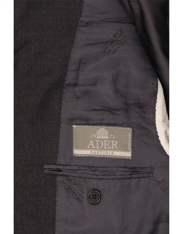 SARTORIA ADER Mens 3 Button Blazer Jacket IT 48 Medium Grey Wool