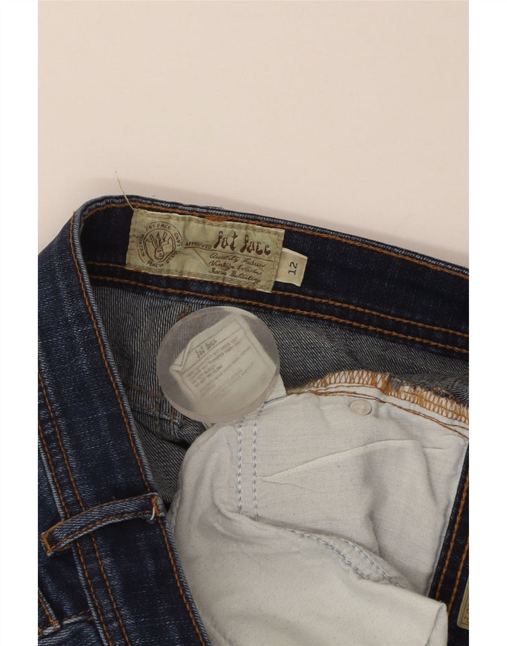 Fat Face Dame Cropped Jeans UK 12 Medium W32 L23 Blå Bomuld