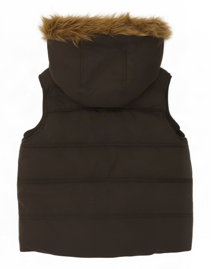 Fat Face Piger Polstret Hættejakke 8-9 År Brun Polyester