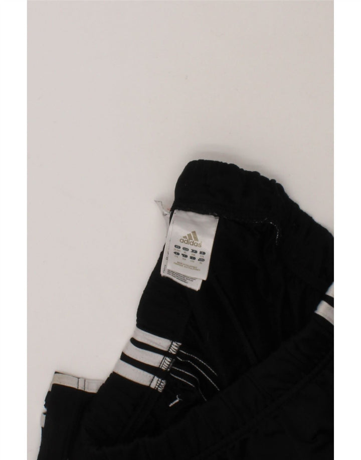 ADIDAS Boys Tracksuit Trousers 15-16 Years  Black Polyester Vintage Adidas and Second-Hand Adidas from Messina Hembry 