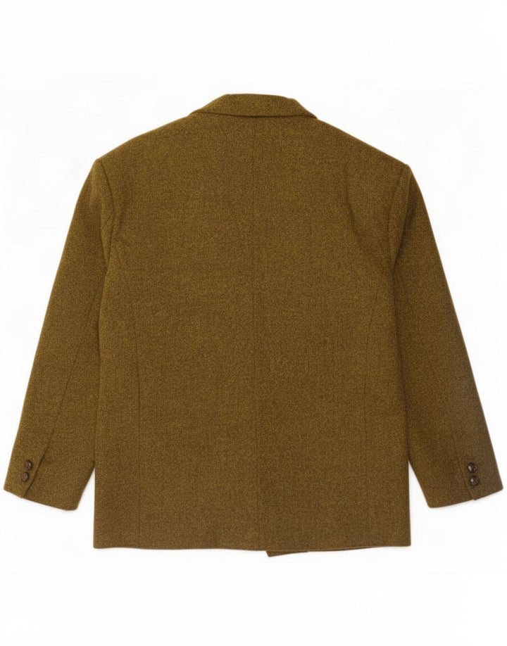 Vintage herre 2-knaps blazerjakke IT 50 Large Khaki Wool