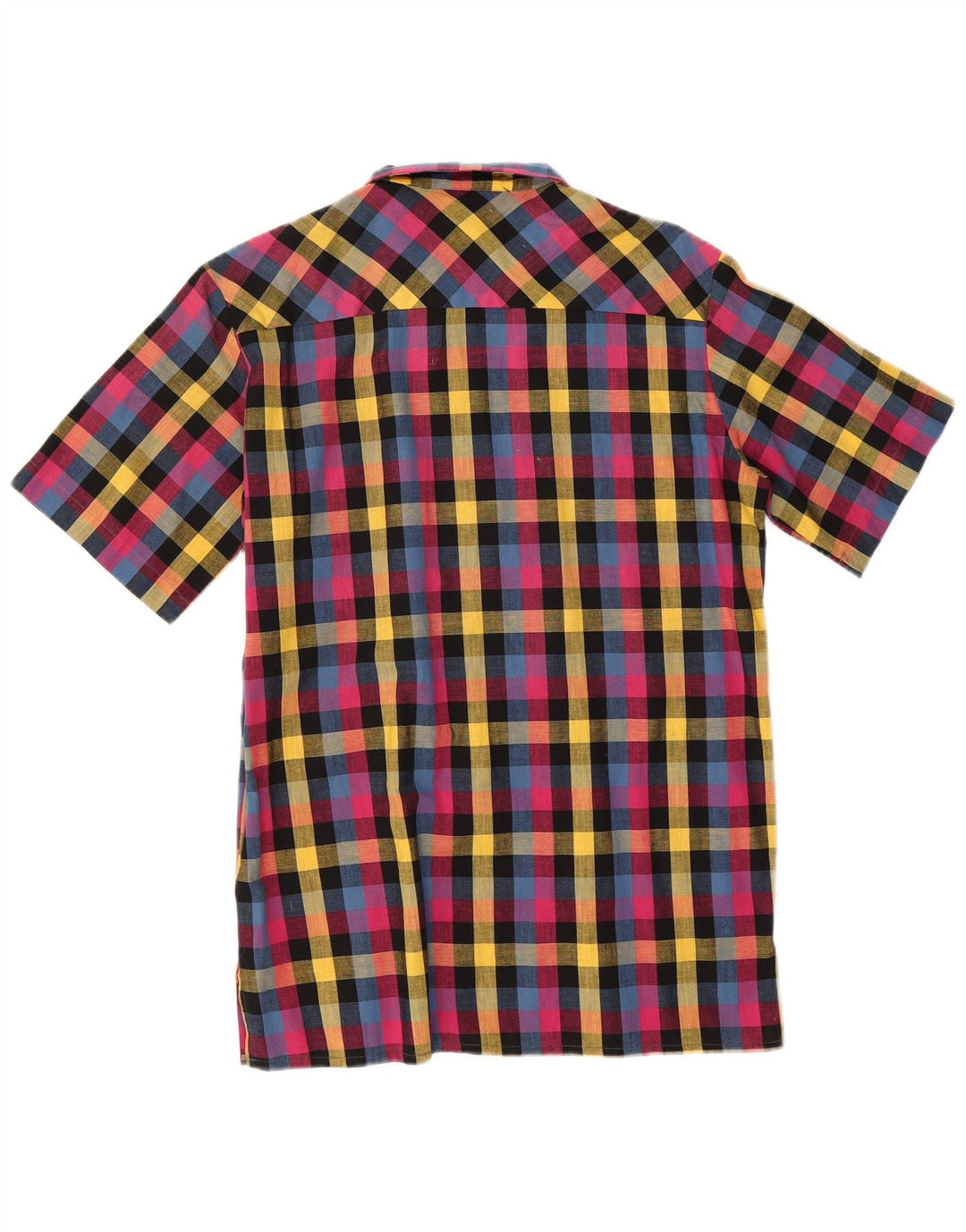 Wrangler Kortærmet Herreskjorte Størrelse 37 14 1/2 Lille flerfarvet Gingham
