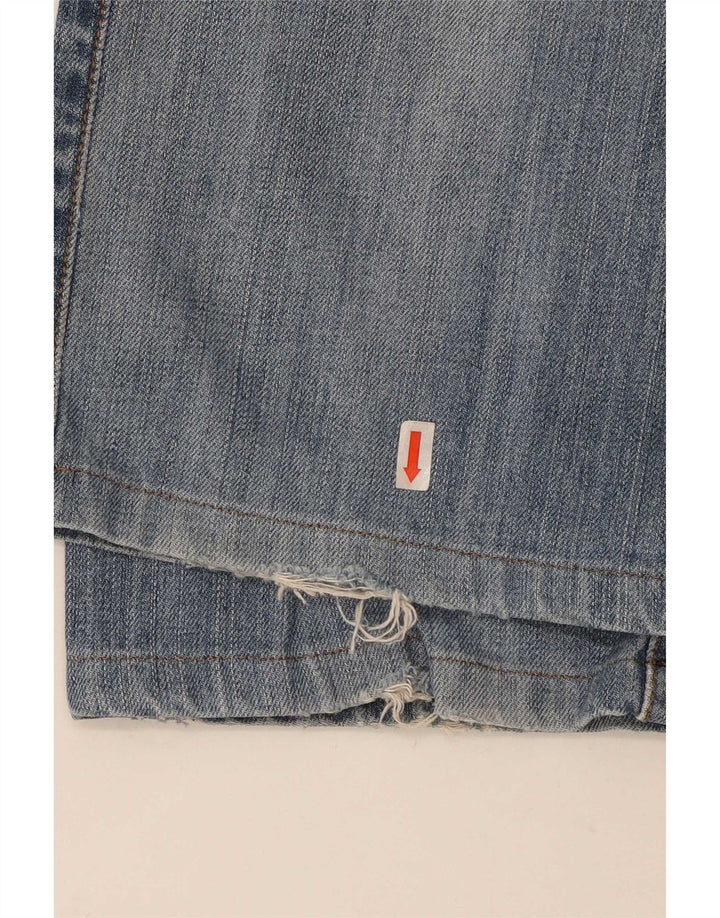 Levi's Herre 501 Distressed Straight Jeans W30 L29 Blå Bomuld