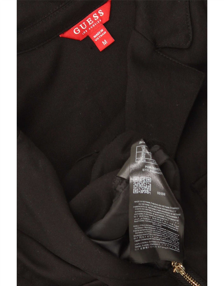 Guess Jumpsuit med 3/4 ærmer til kvinder UK 14 Medium Black Lyocell