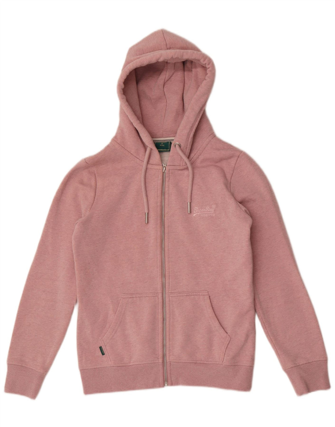 Superdry hættetrøje til kvinder med lynlås UK 10 Small Pink