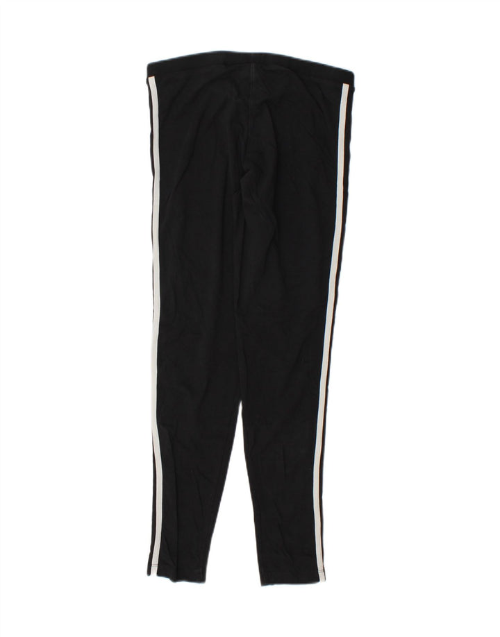 ADIDAS Womens Leggings UK 12 Medium Black Cotton Vintage Adidas and Second-Hand Adidas from Messina Hembry 