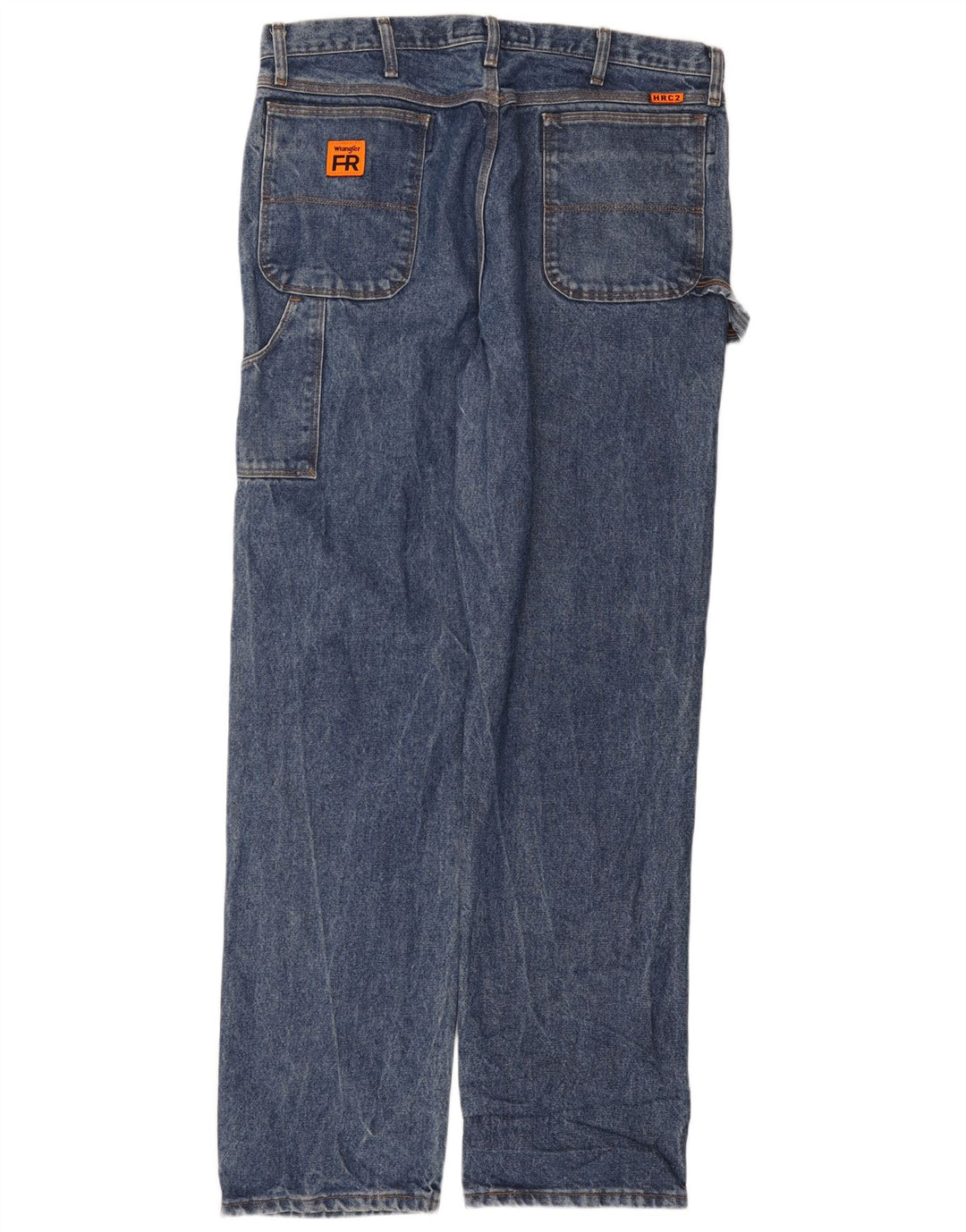 WRANGLER Straight jeans til mænd W38 L36 blå bomuld