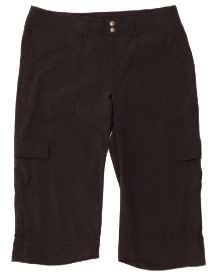 Athleta Womens Cargo Bermuda Shorts US 6 Medium W30 Black Polyester