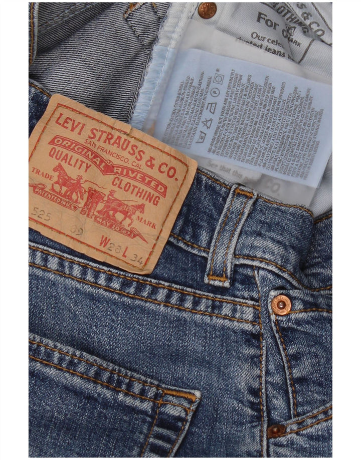 Levi's Dame 525 Bootcut Jeans W28 L30 Blå Bomuld