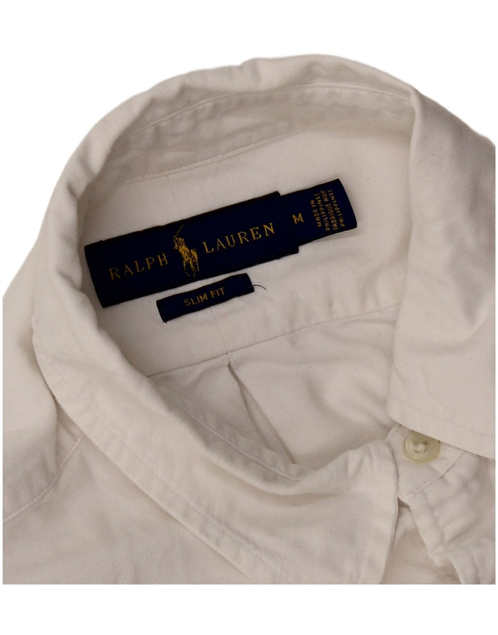 Ralph Lauren Herre Slim Fit skjorte Medium hvid bomuld
