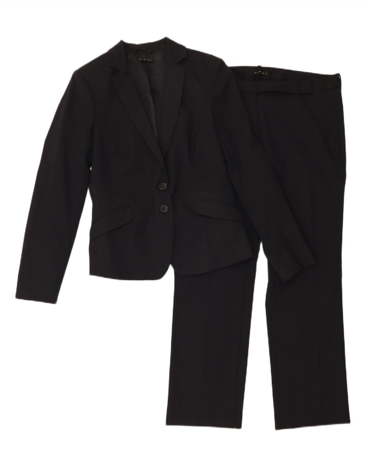 SISLEY Womens 2 Button 2 Piece Suit IT 42 Medium W34 L29 Navy Blue Vintage Sisley and Second-Hand Sisley from Messina Hembry 
