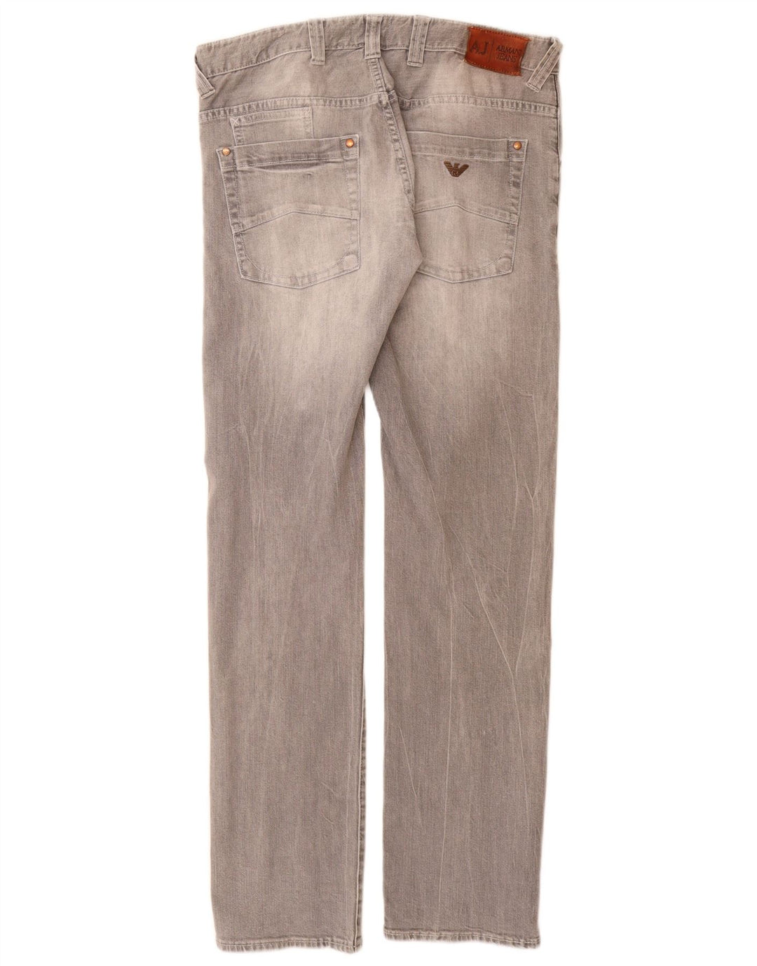 ARMANI Slim Jeans til mænd W32 L33 Grå bomuld