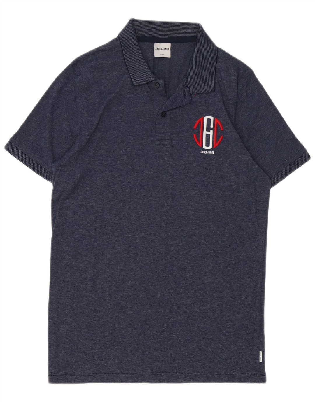 Jack & Jones Herre grafisk poloshirt Medium Navyblå Flecked Bomuld
