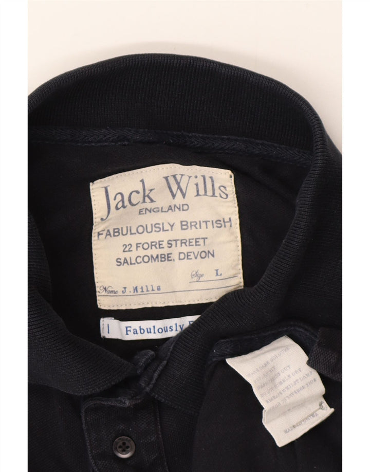 Jack Wills herre poloskjorte stor marineblå bomuld