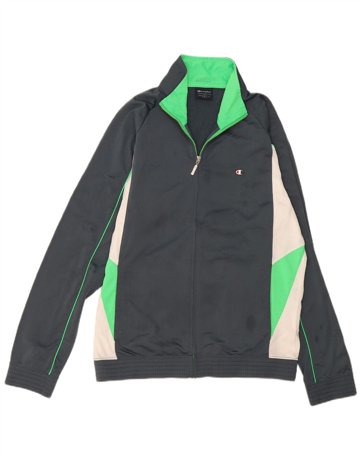 Champion Herre træningsdragt Topjakke Stor Grå Colourblock Polyester