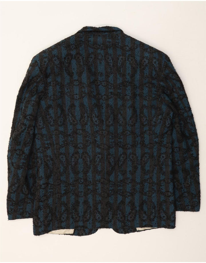 Guarnieri Herre 2 Button Blazer Jacket UK 40 Large Blue Paisley