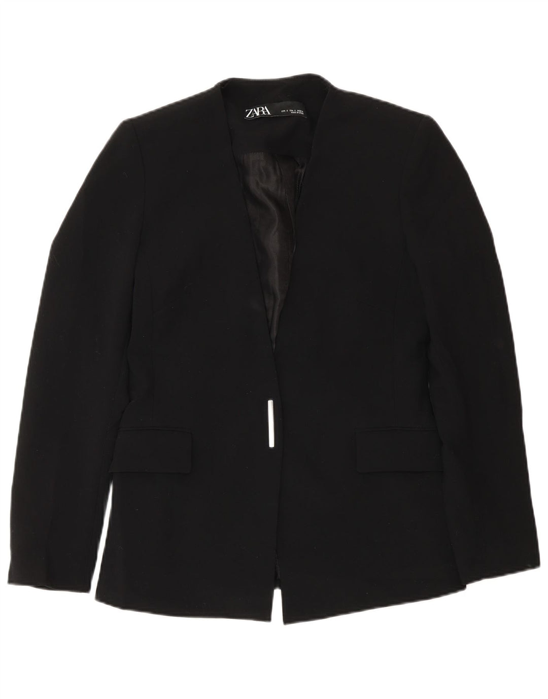 Zara Dame Blazer Jacket UK 10 Small Black