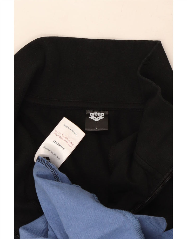 Arena Træningsdragt til mænd Topjakke Stor Blå Colourblock Bomuld