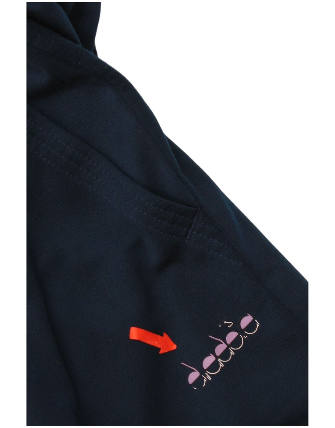 Diadora Womens træningsdragt Bukser UK 16 Large Navy Blue Polyester