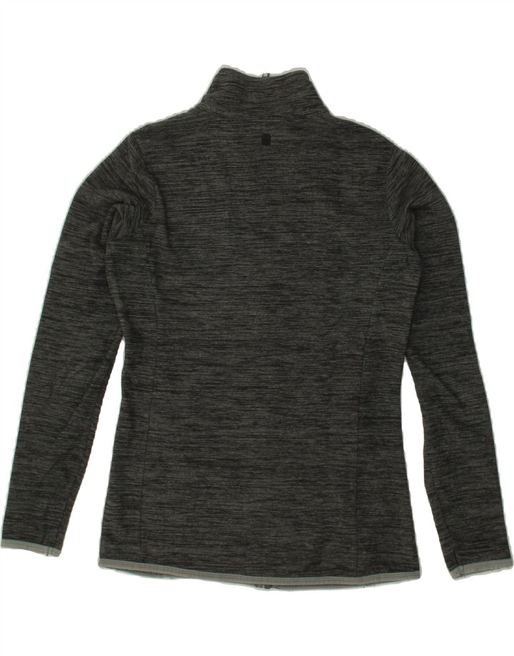 MOUNTAIN WAREHOUSE Womens Fleece Jacket UK 8 Small Grey Flecked Polyester Vintage Mountain Warehouse and Second-Hand Mountain Warehouse from Messina Hembry 